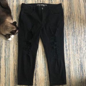 Barely worn AE Super super stretch Jegging crop